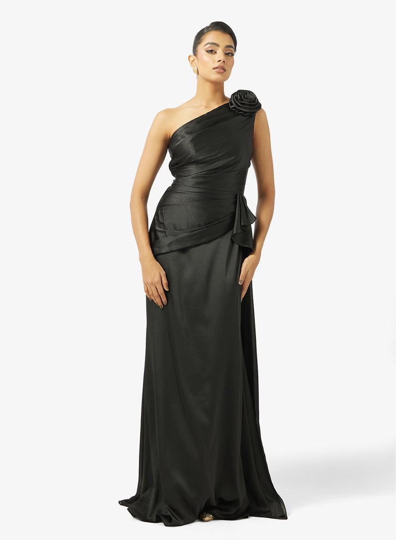 Iyra Floral Shoulder Maxi Dress - Image 1